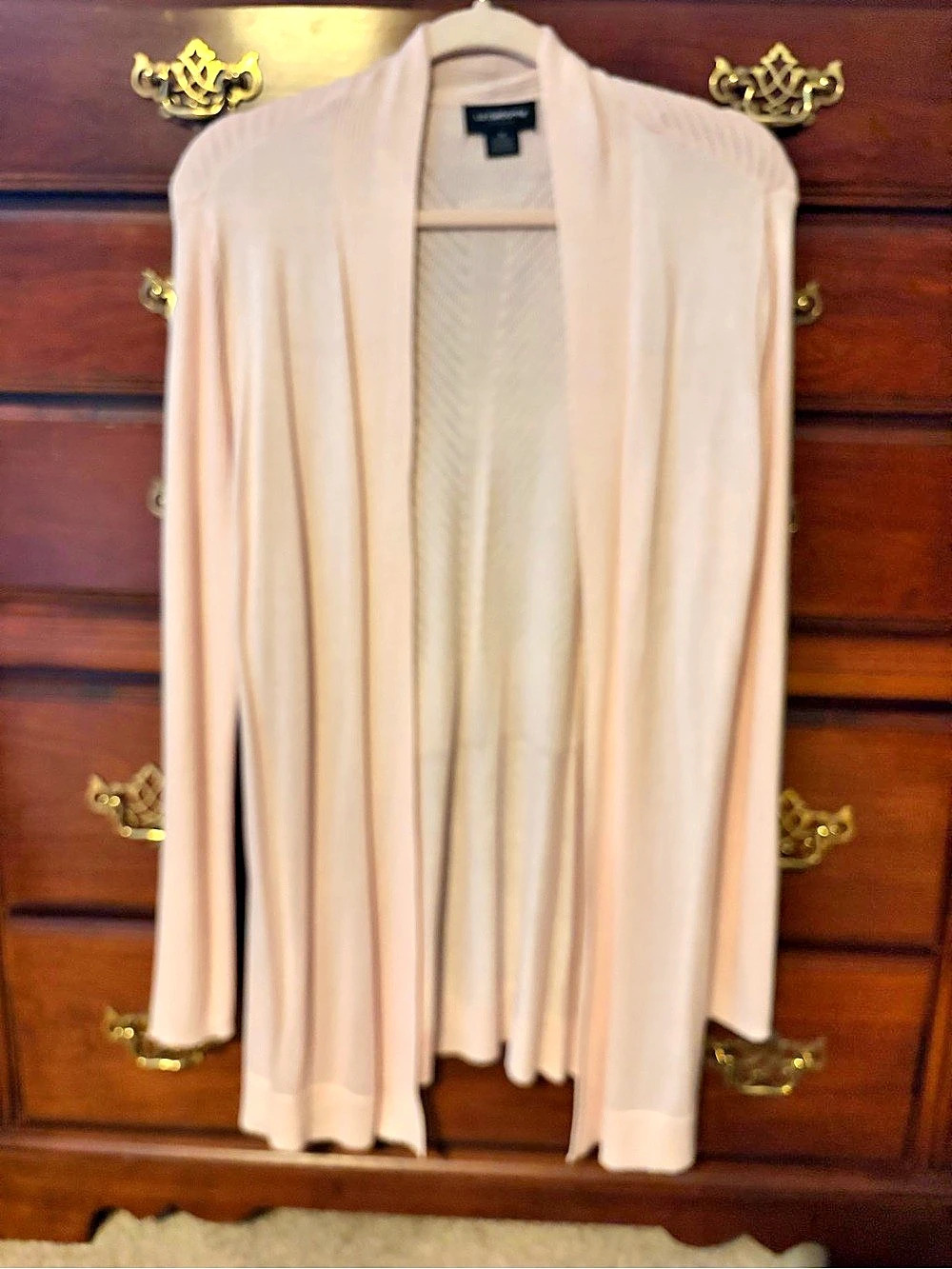 Liz Claiborne Pink Long Cardigan